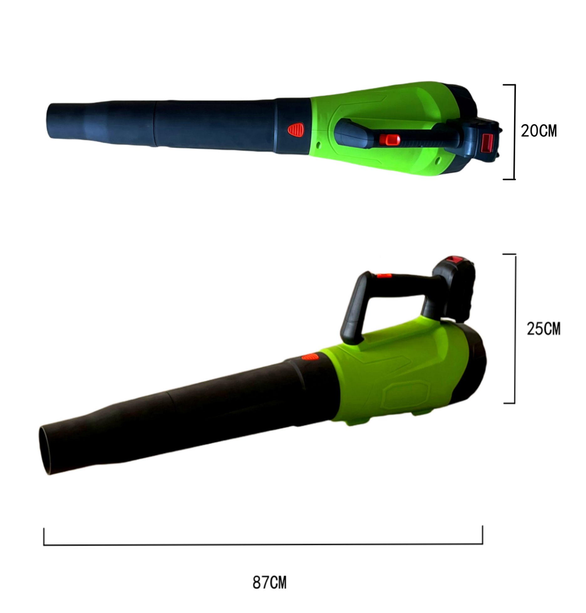 Soplador de hojas inalámbrico fuerte de 20V de velocidad ajustable BLZ1901 con batería y cargador